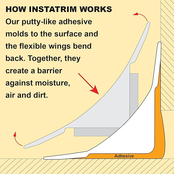 InstaTrim Bug Barrier Sealant for Gaps and Cracks, Self-Adhesive to Keep Out - Image 6