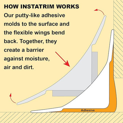 InstaTrim Bug Barrier Sealant for Gaps and Cracks, Self-Adhesive to Keep Out - Image 6
