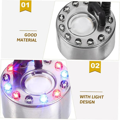 1Set Colored LED Lamp Aquarium Fog Maker Atomizing Head Humidifier Mist Maker - Image 6
