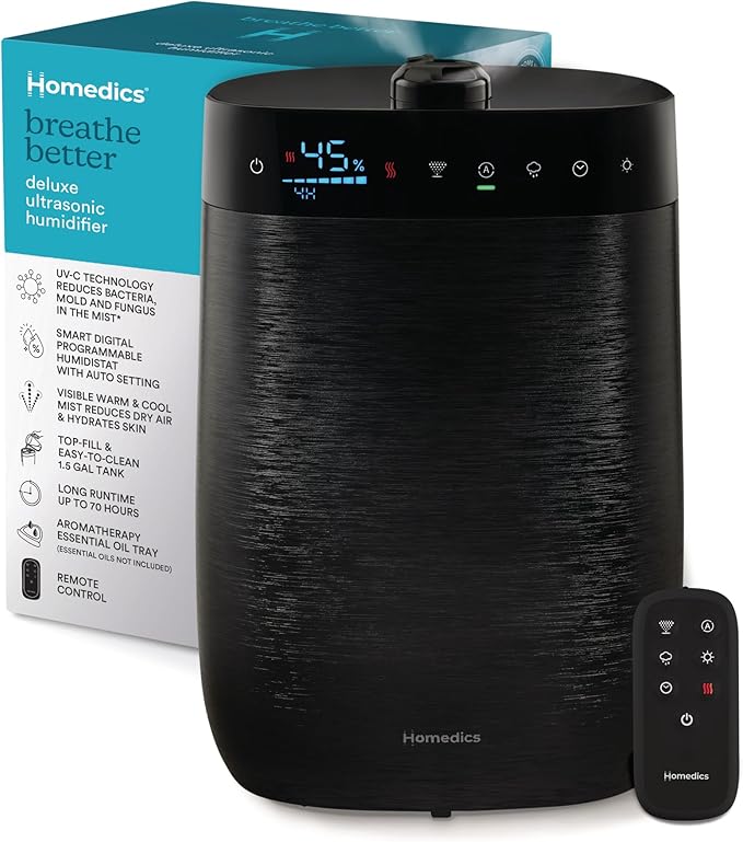 Homedics Deluxe Ultrasonic Humidifier by Homedics