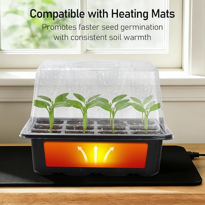 MIXC Seed Starter Tray with Elevated Lid, 120 Cells Seed Starter Kit with - Image 6