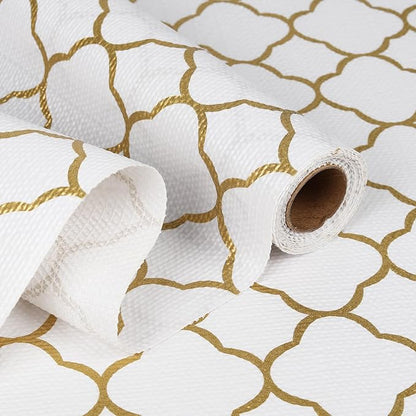 Shelf Liners Cabinet Liner Drawer Liner 12in X 6.5ft Gold Non Adhesive Strong by Unknown