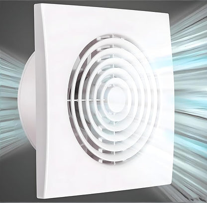 6 Inch Exhaust Fan Bathroom Exhaust Fan Damper ABS Waterproof Ventilation Fan by Unknown