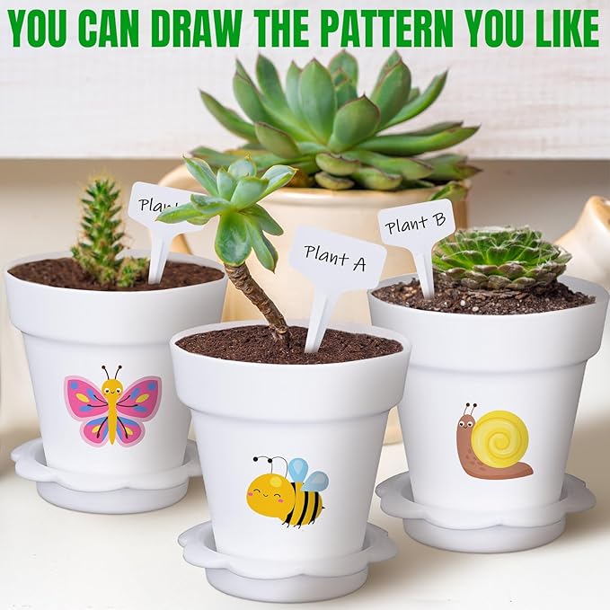 30 Pcs Plant Nursery Pots with Humidity Dome 2.95'' Small Plant Pots Plastic - Image 4