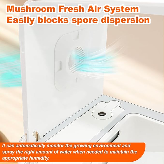 Smart Mushroom Growing Tent, Grow Mushrooms at Home Kit, Fully Automatic - Image 3