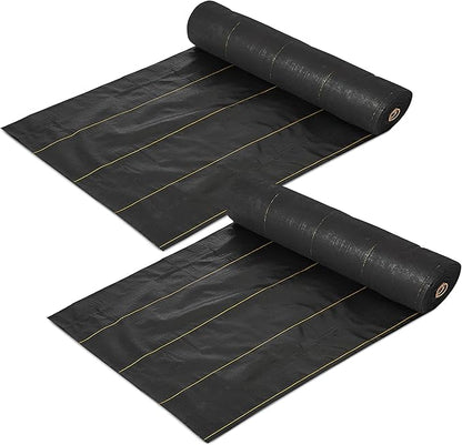 Dewitt 2-Pack Pro-5 Weed Barrier Fabric 5 oz, 6 x 250 Feet – Heavy-Duty Woven by DeWitt