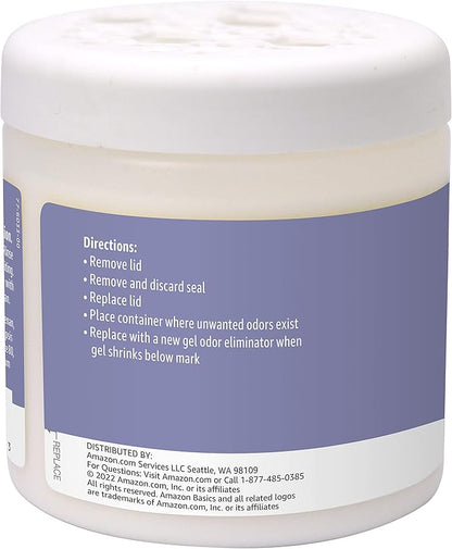 Amazon Basics Gel Odor Eliminator, Activated Charcoal, Lavender Scent, 17 Oz - Image 2