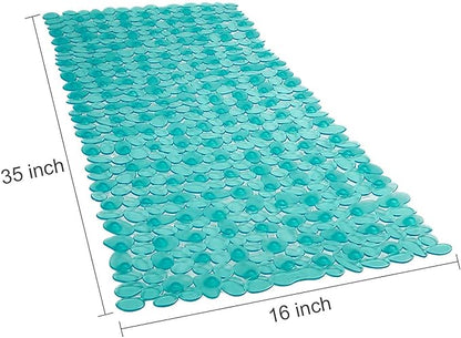 WELTRXE Non Slip Bath Mat Pebbles Bathtub Mat - Image 5