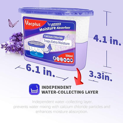 Vacplus Moisture Absorbers 6 Pack, Portable Humidity Absorber Boxes - Image 4