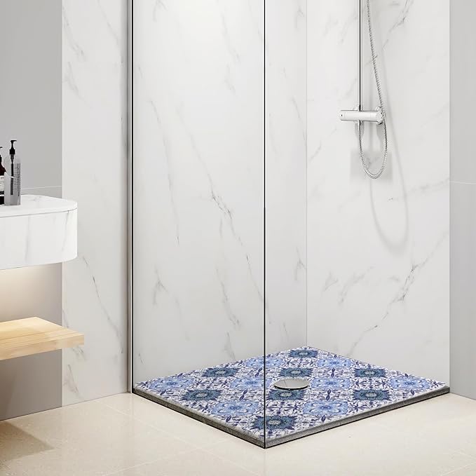 HOMBYS Square Shower Mat Non Slip 27x27 in, Shower Mat - Image 2