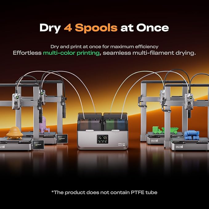 Creality Space Pi X4 Filament Dryer Box, New Upgrade 4-Spool 3D Printer - Image 3