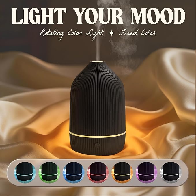 Essential Oil Diffuser, 100ml Aromatherapy Diffuser, Mini Ultrasonic Diffuser - Image 2