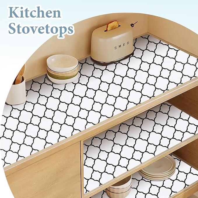 Shelf Drawer Liners for Kitchen Cabinets 17.3 x 354 Inches Non Adhesive Drawer - Image 3