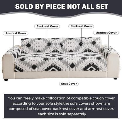 Boho Plush Couch Covers for Sofa Washable, Fuzzy Soft Couch Cover for Sectional - Image 2