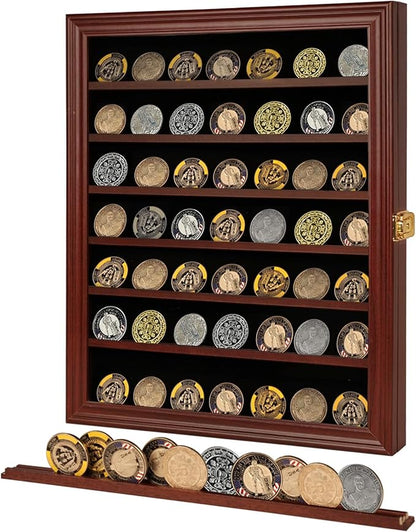 Jinchuan Military Challenge Coin Display Case Lockable Cabinet Rack Holder by Jinchuan