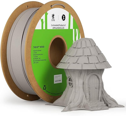 kexcelled Wood PLA Filament 1.75 mm, Real Wood PLA 3D Printer Filament by kexcelled