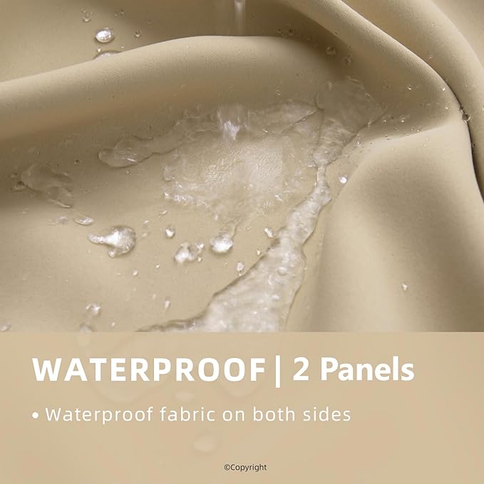 Waterproof Outdoor Curtain W105 x L108 - Image 2