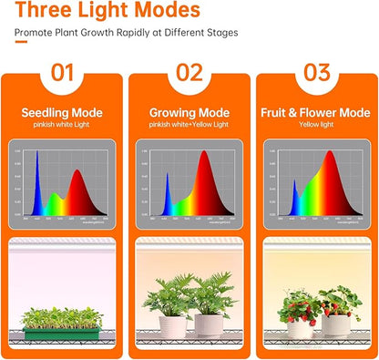 Bstrip Indoor Greenhouse with Grow Light, DIY Plant Shelf with Cover, 6 Tier - Image 7