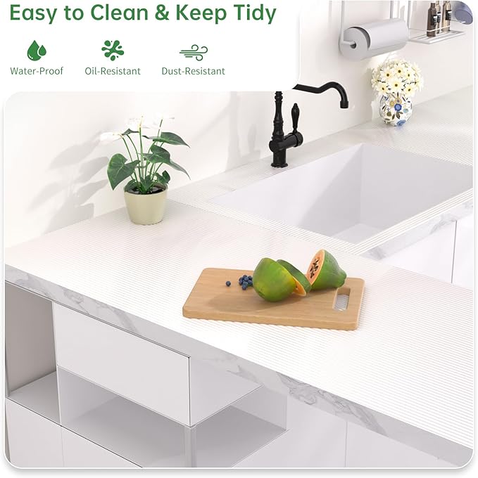 Shelf and Drawer Liner for Kitchen Cabinet, Non-Adhesive 12in x 120in - Image 4