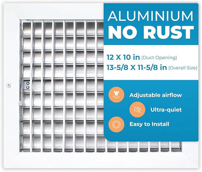Aluminum 12 x 10 Inch Air Vent Covers by Air360