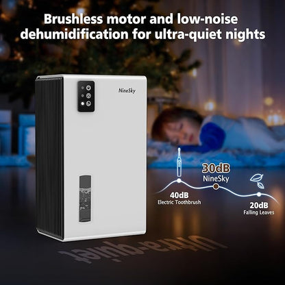 NineSky Dehumidifiers for Home, 95 OZ Water Tank, Dehumidifiers for Bathroom - Image 6