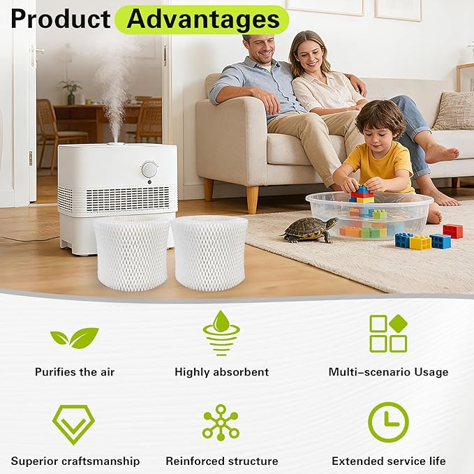 Xastro Upgraded Thickened Humidifier Wick Filter 2-Pack - Image 5