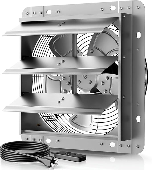 10Inch Shutter Exhaust Fan，Automatic Shutter by Unknown