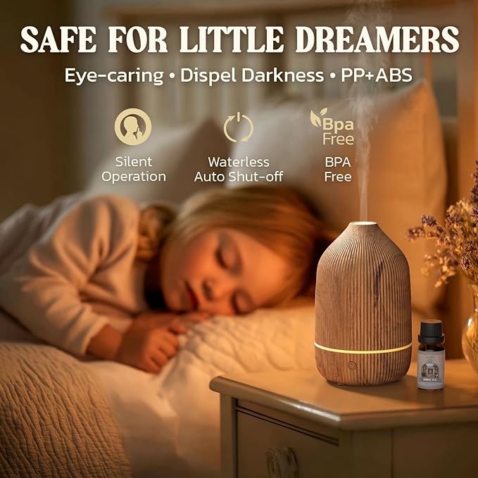 Essential Oil Diffuser, 100ml Aromatherapy Diffuser, Mini Ultrasonic Diffuser - Image 4