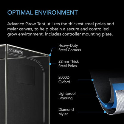 AC Infinity Advance Grow System 4x4, 4-Plant Kit, WiFi-Integrated Grow Tent Kit - Image 7