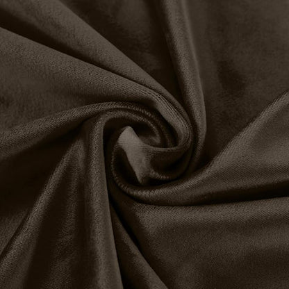 ChadMade Blackout Lined Premium Velvet Curtain Chocolate 72Wx84L Inch, Eyelet - Image 6