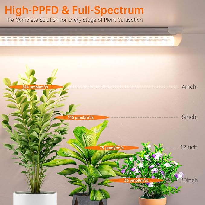 Bstrip T8 Grow Light, 1.4FT 108W Plant Lights - Image 8