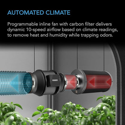 AC Infinity Advance Grow System 2x4, 2-Plant Kit, WiFi-Integrated Grow Tent Kit - Image 4