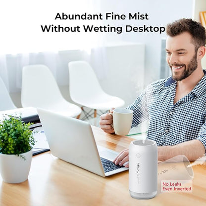 Portable Mini Humidifier, KQLKJ 350ml Small Cool Mist Humidifiers, USB Personal - Image 3