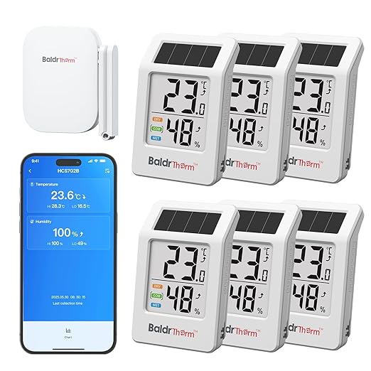 BaldrTherm WiFi Thermometer, Wireless Smart Thermometer, Remote Temperature by BaldrTherm