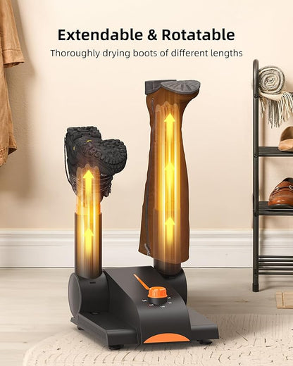 Xasla Shoe Dryer, Boot Dryer for Work Boots, Forced-air Heating Gloves & - Image 4