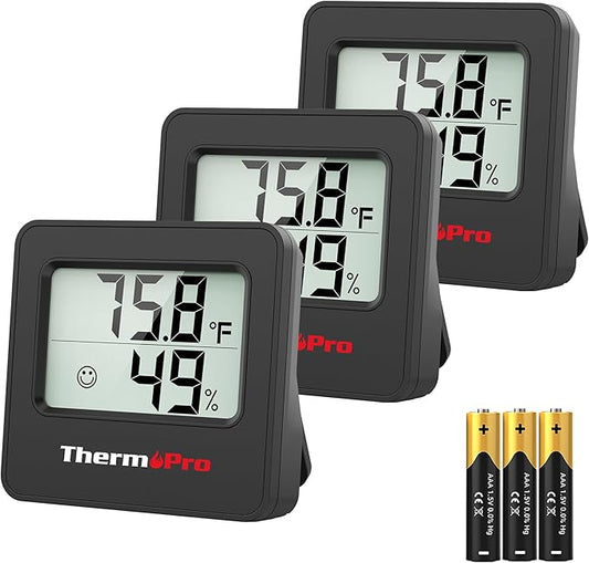 ThermoPro TP157 3 Pack Hygrometer Indoor Thermometer by ThermoPro