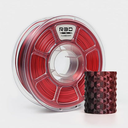 R3D Dual Color Silk PLA Filament, Co-Extrusion 3D Printer Filament 1.75mm by R3D