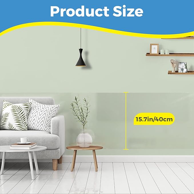Electrostatic Wall Protective Film, Transparent Static Cling, Plastic Protector - Image 7