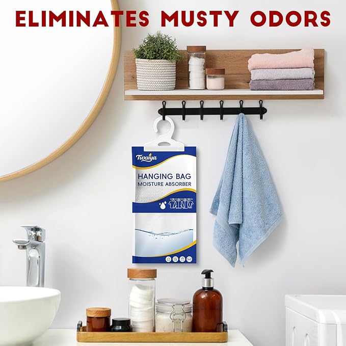 Moisture Absorbers 30 Pack, Hanging Closet Dehumidifier Bags, Moisture - Image 5