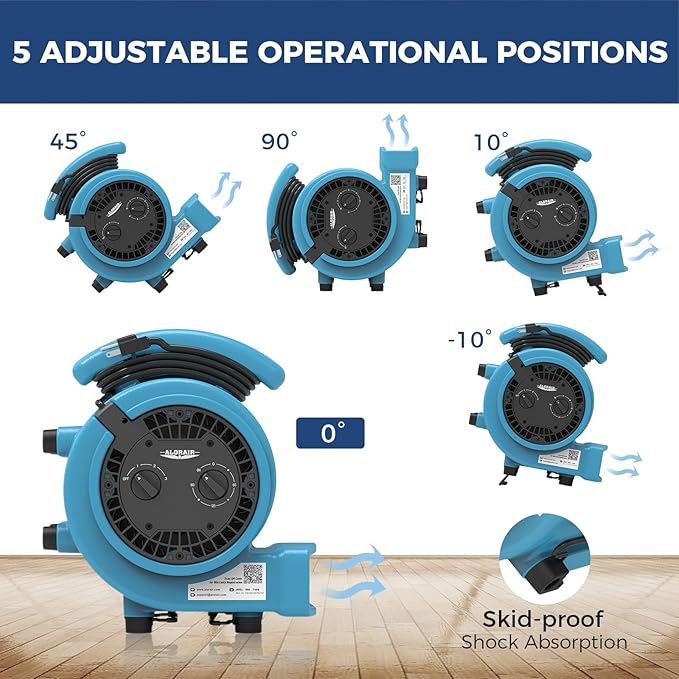 ALORAIR 1000 CFM Air Mover Blower Fan - Image 4