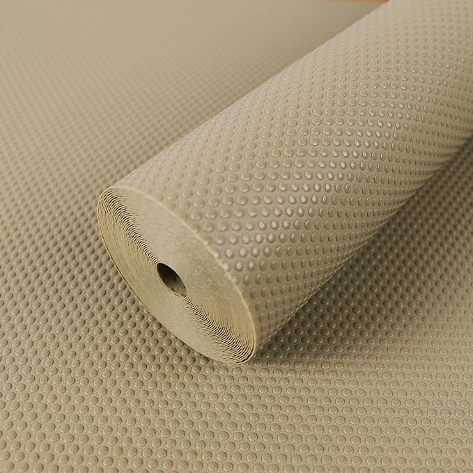 Cabinet Shelf Liner Waterproof Khaki by FLPMIX