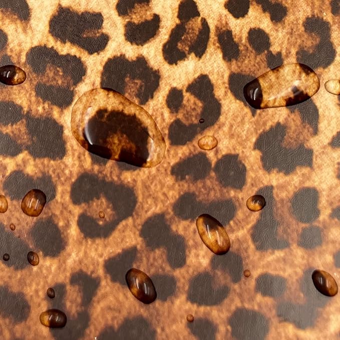 Sexy Leopard Print Self-Adhesive Shelf Drawer Liner Moisture Proof PVC Mat - Image 7