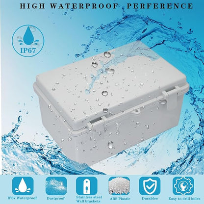 Waterproof Outdoor Electrical Box Junction Box Weatherproof IP67 ABS Plastic - Image 2