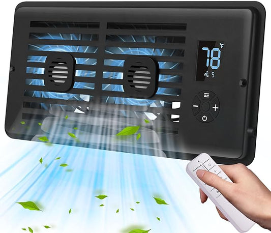 Register Booster Fan Fits 4" x 10" Register Holes, Vent Fan by ServetoMakeYourLifeEasier