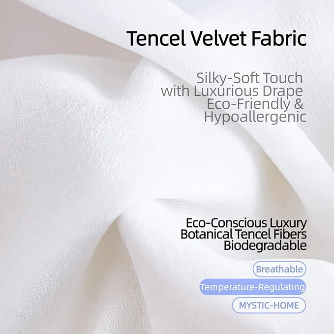 Sheer Curtains 84 inch Length 2 Panels White Semi-Sheer Rod Pocket Drapes - Image 6