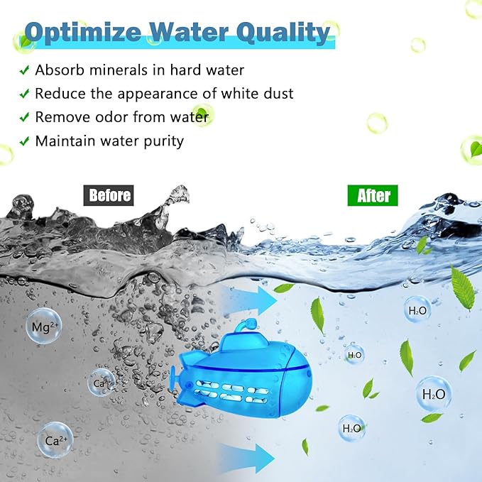 Humidifier Cleaner Fish 9Pcs, Demineralization Cleaning Ball - Image 4