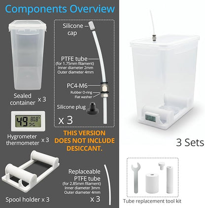 3D Printing Filament Storage Box, Dryer Box Continuous Filament Sealing and - Image 2