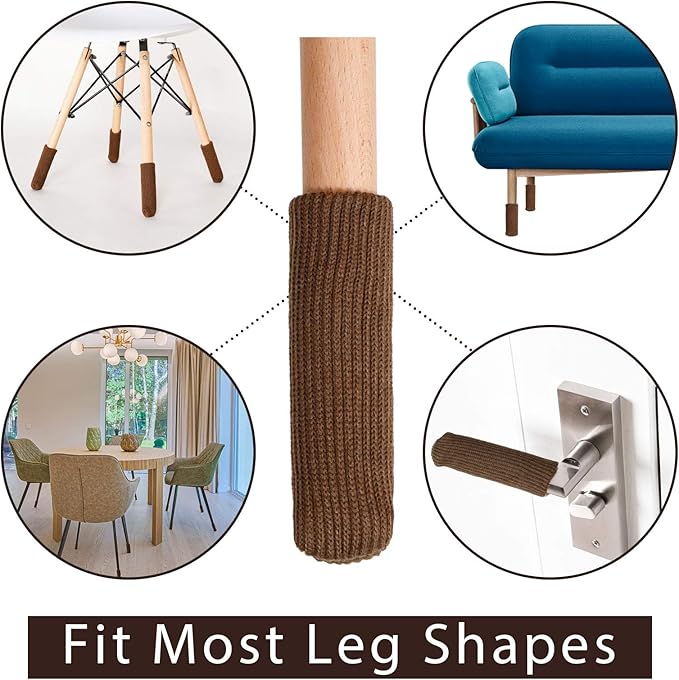 Hazeland High Elastic Knitted Chair Leg Protectors - Image 4