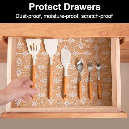 Cooyes Shelf and Drawer Liners for Kitchen Cabinets, Non Adhesive Cabinet Liner - Image 2