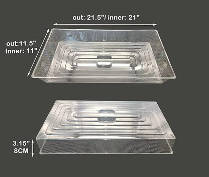 10 Pcs Humidity Dome, Plastic Clear Seed Starter Dome 1020 Tray Covers - Image 3